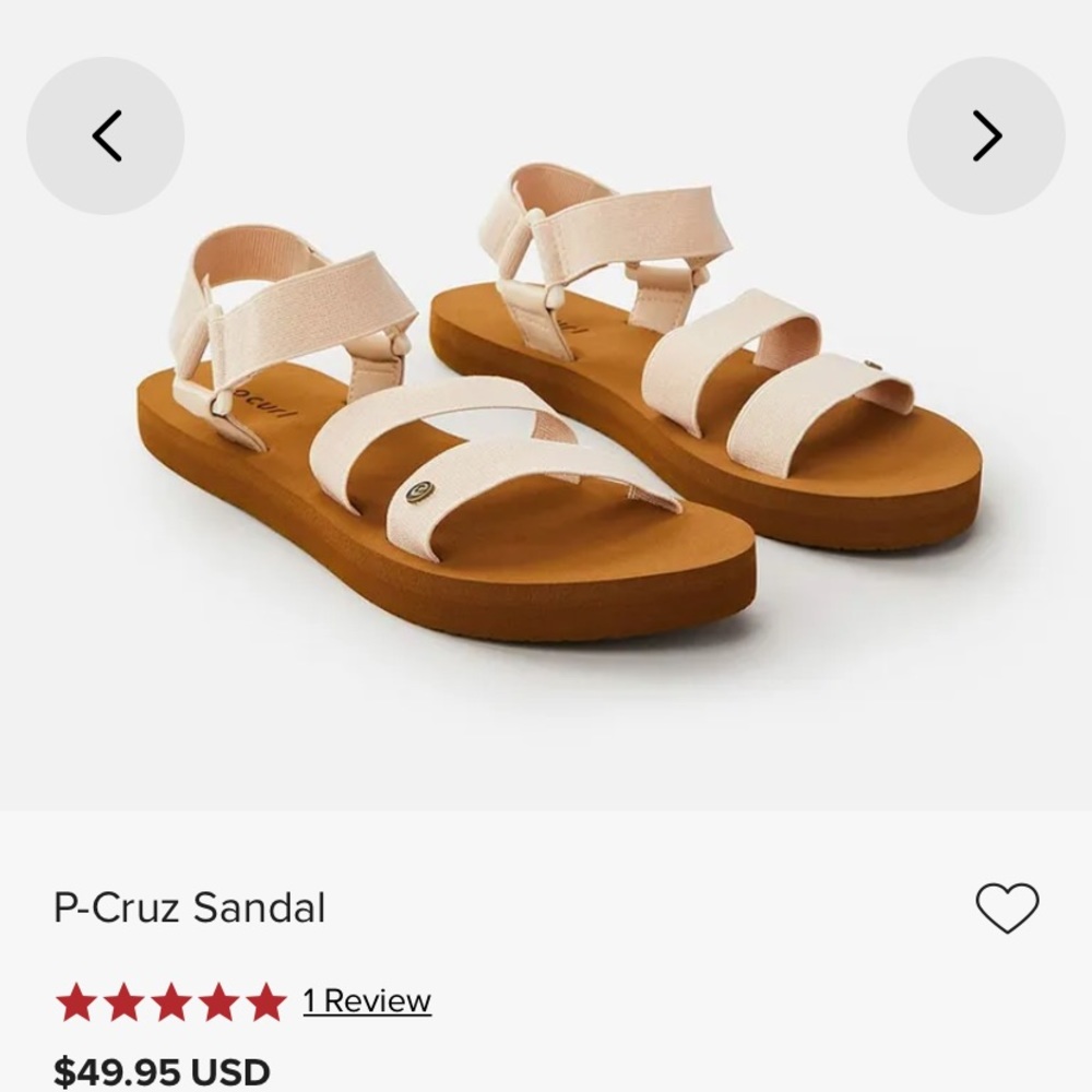 Rip curl p-Cruz sandal sz 8